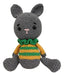 Love Amigurumi Gray Rabbit Crochet Attachment Doll 0