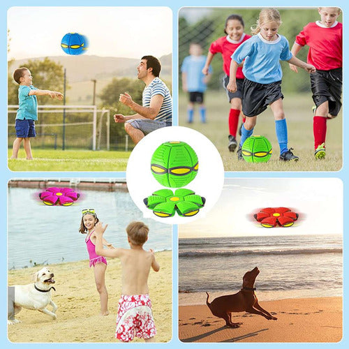 Genius Store UY Magic Ball Boomerang Flying Disc UFO with Light Toy 6