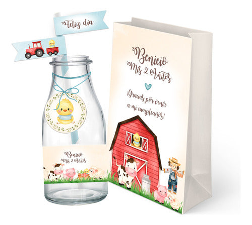 Elita Kits Digitales - Printable Farm Animals Kit for One Year Baptism 0