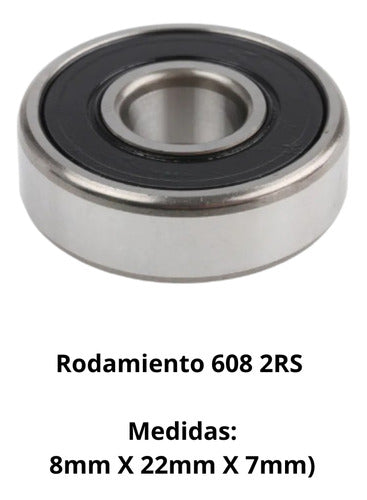 Rodamiento 608 2rsh (8mm X 22mm X 7mm) Skf 1