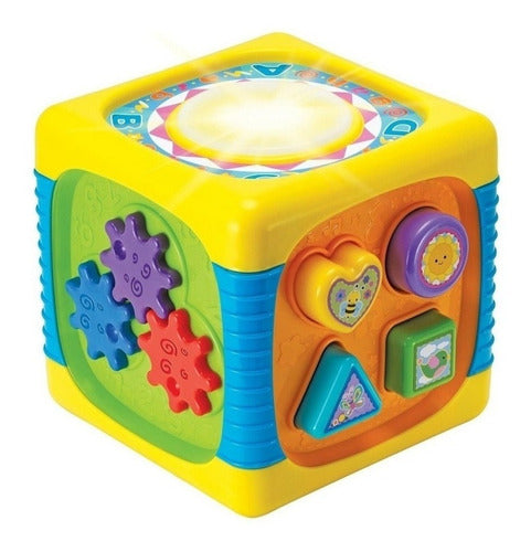 Nuevo Cubo Grande Didactico Juego Juguete Musical Para Bebe 1