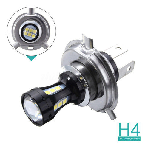 Farol De Motocicleta 6500k 12-24v Lâmpada De Cabeça De Lâmpa 4