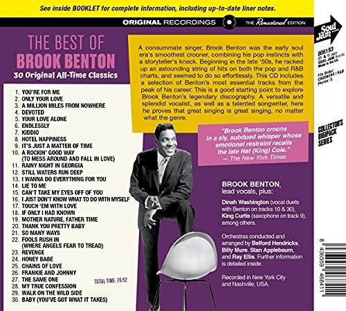 Cd Best Of Brook Benton 30 Original All-time Classics... 1