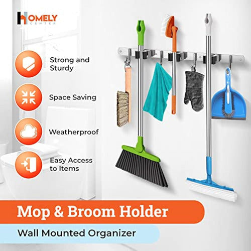 Homely Center Wall Support for Mop and Broom 2