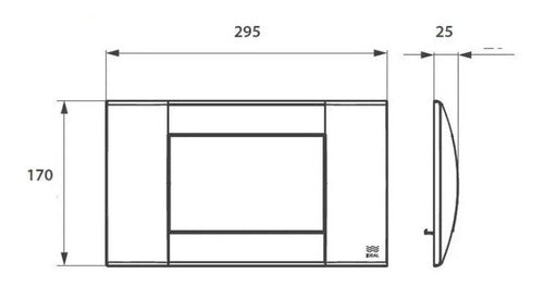 Ideal Tapa Deposito Tecla Suma Ideal 84020 Universal Gris Aluminio 3