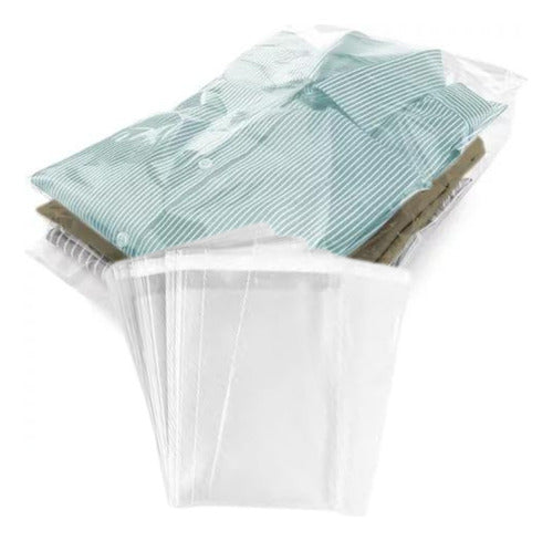 300 Polypropylene Bags with Adhesive Flap 20x30+5 Cellophane Crystal Polypr 0