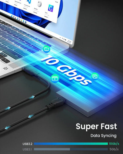 Ldlrui Cable Usb C De 10 Gbps Usb A A Usb C Cable De Datos D 2