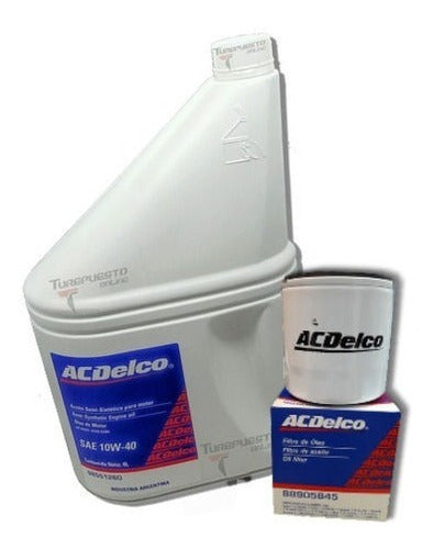 ACDELCO Semi-Synthetic Oil Kit 10W40 with Filter for Chevrolet Montana 1.8 0