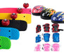 Okidoki 43cm Skateboard + Protection Set + Helmet for Ages 3 to 6 0