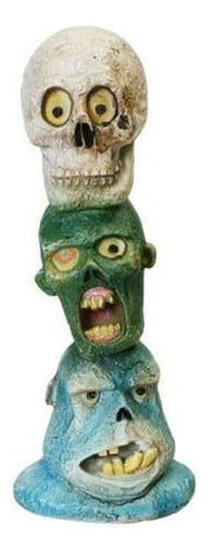 Zombie Skull Totem Decoration 11 cm Penn Plax Aquarium Fish 0