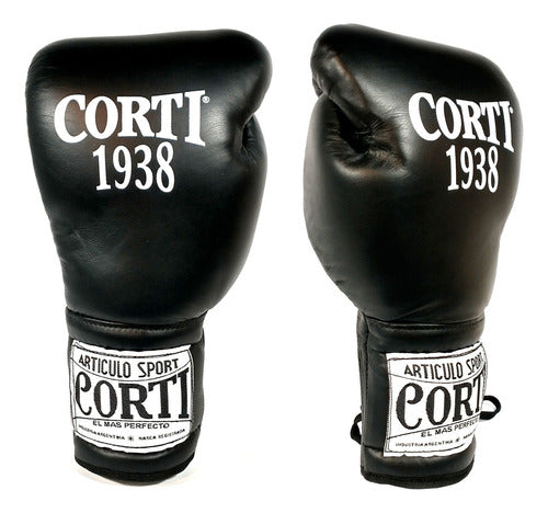 Corti Boxing Gloves 16 Oz Leather Kickboxing Professionals 12