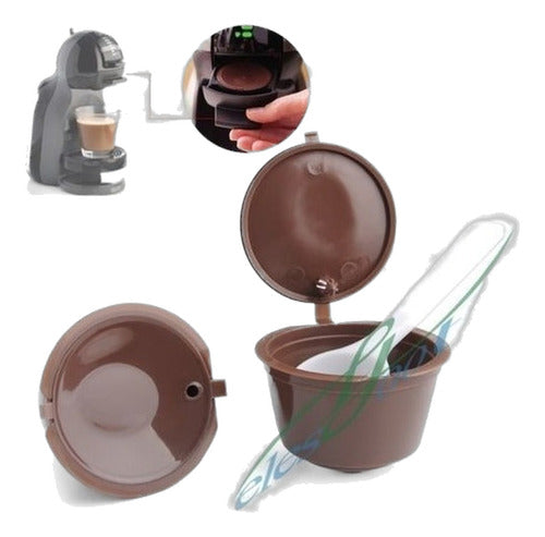 4 Cápsulas De Café Reutilizables Recargables Pod Cup Para Ne 0