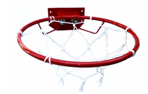 Juguetes Tradicionales Aro De Basquet Metal 45cm C/ 2 Resortes Y Red Sharif Express 1