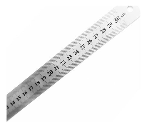 Matêzz Metal Ruler 30 Cm / 12 Inches 0