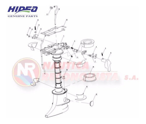 Hidea Kit de Juntas 4HP y 5HP Tapa de Cilindro y Otras 1