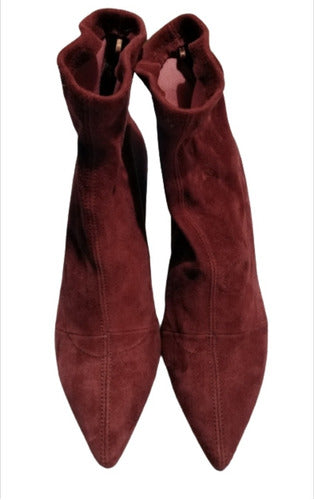 Zara Elasticated Suede Boots Size 37 - Nuestra Scale 0