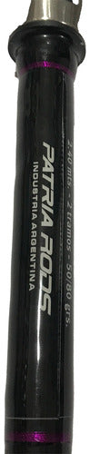 Patria Rods Aura 2.40 M 2 Tr 80g Rotativo Fishing Rod 2