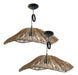 Premium Combo: 2 Wave Pattern Lamps - Jute/Kraft 50cm Each with Electrical Kit 24