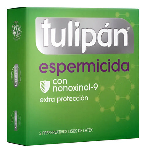 Tulipán Preservativos Espermicida 12 Cajas X 3 Unid Discreto 1