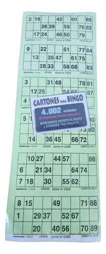 IMPRERMAN Cartones De Bingo X 4002 0