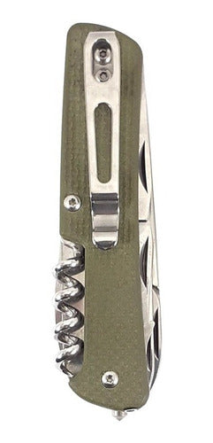 Ruike M41-G 7 cm Multitool Knife - Green, 18 Functions 1