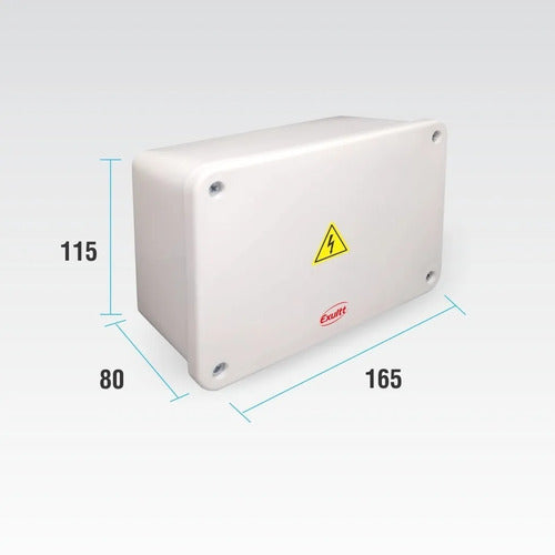 Waterproof PVC Junction Box Balun CCTV IP65 165x115x80mm 1