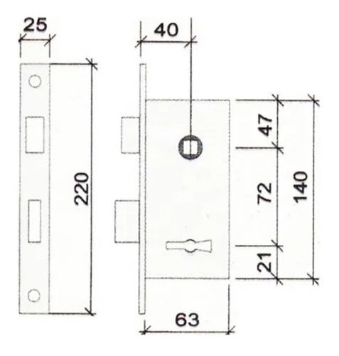 Prive 200 Reinforced Lock for Doors 2