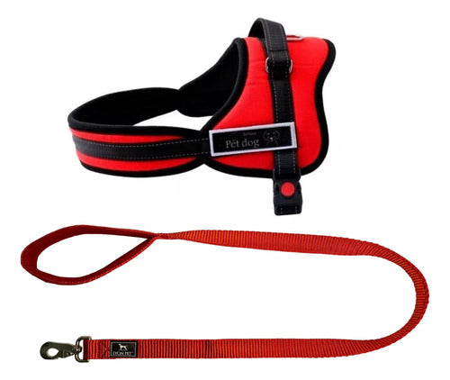 Lyon Pet Ergonomic Harness and Max Resistance Padded Leash 0