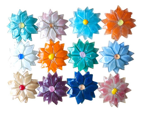 12-Piece Flowers Combo + 1kg Small Mirrors 1x1 + 1kg Small Mirrors 2x2 1