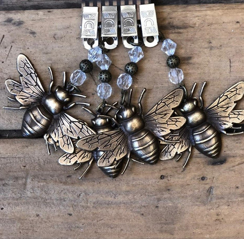 Luciano Dutari 16 Pesas Para Mantel Abeja Metal Bronce Envejecido 0