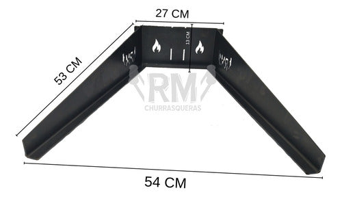 RM Churrasqueras Base Support for Vertical Grill Stake Holder 3