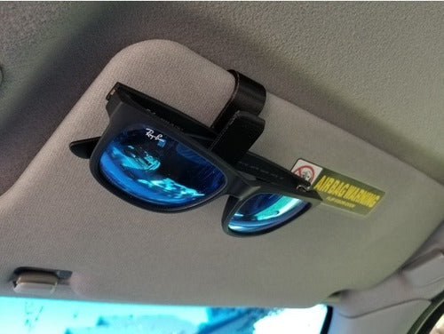 KM100 Clip Sunglasses Holder for Car Sun Visor - Pack of 2 Units 3