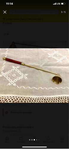 Apagavelas Flexible - Elegant Bronze Candle Snuffer 3