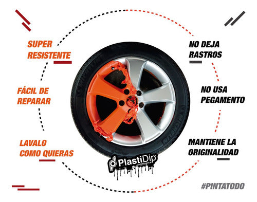 Plasti Dip Craft Aerosol for Rims Orange 2