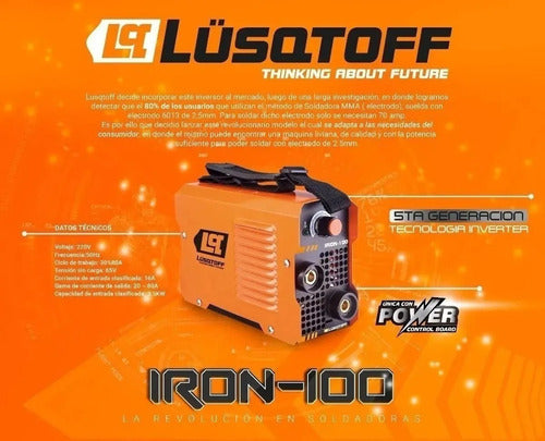 Lüsqtoff Mega Kit Soldador Iron100 + Mascara + Escuadras + Electrodos 1