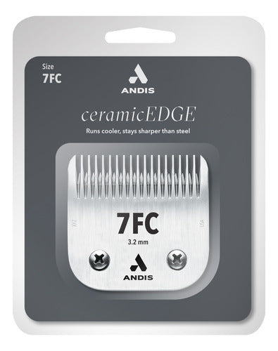 Andis® 7 FC Ceramic Edge Clipper Blade for Oster Andis Moser 1