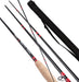 Kunnan Mirage Fly Rod 2.28m Fishing Trucha 4 Sections with Tube 3/4 1