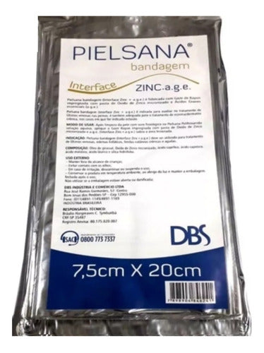 Kit 5 - Pielsana Bandagem Rayon Zinc + Age - 7,5cm X 20cm 1