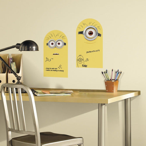 Vinilo Decorativo Pared [0ziw444i] Minions Escribir Y Borrar 0