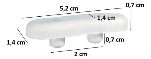 VML Paragolpe Topes PVC Para Asiento Daccord Inodoro Pack x50 1