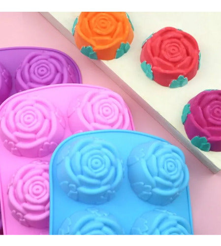 Aloha Silicone Chocolate Mold - Roses x6 - Easy Release 1