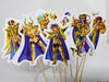 Adorno Torta Feliz Cumple Caballeros Del Zodiaco Saint Seiya 2