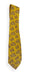 Almacén de París Wide Silk Ties for Men - Yellow Patterned Bow Tie 0