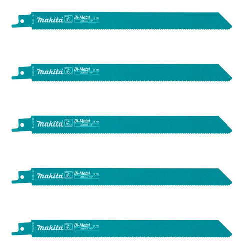 Makita 5 Sable Saw Blades 225 X 18 X 0.9 Mm For Metal 0