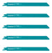 Makita 5 Sable Saw Blades 225 X 18 X 0.9 Mm For Metal 0