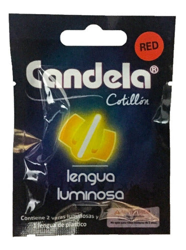 Candela Cotillon Luminoso Lengua Luminosa X10u Barata La Golosineria 0