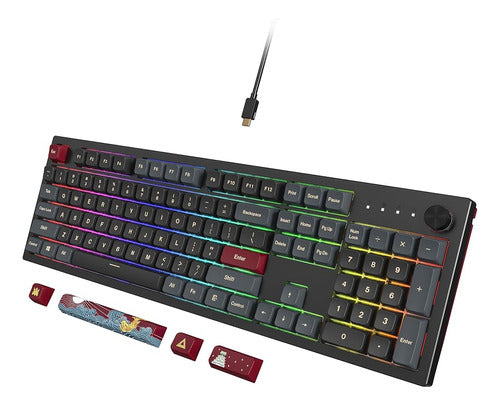 Teclado Mecánico Para Juegos Montech Mkey: Led Rgb Personali 0