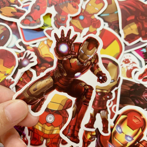 Calcomanas Focus: 35 Pegatinas Iron Man Para Laptop, Telfono 7