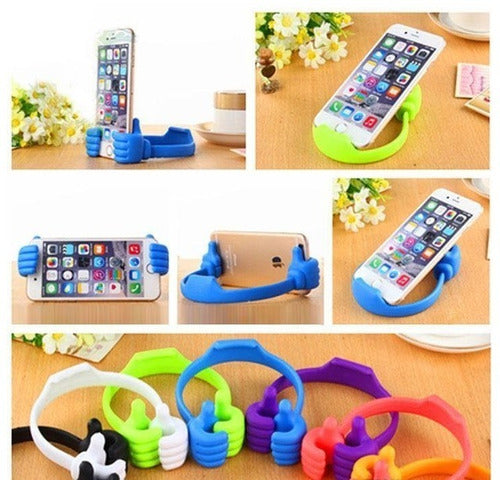 Universal Hand Shaped Cellphone and Tablet Stand - Assorted Colors 3