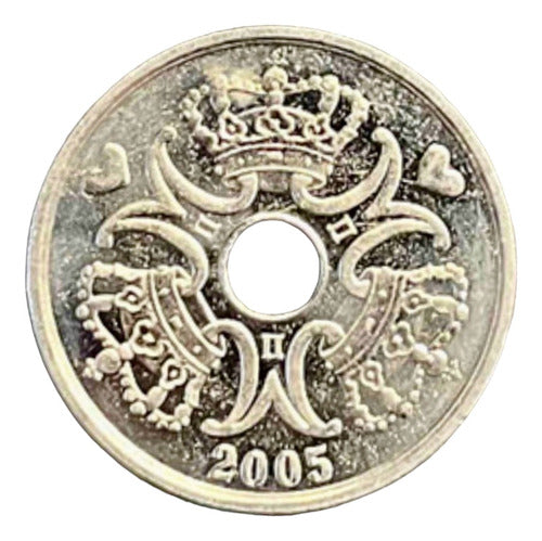 Dinamarca - 5 Krone - 2005 - Km #869 - Anular 0